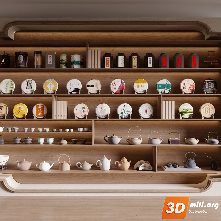 Tea Set 3D Model